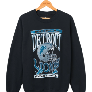 black detroit lions sweatshirt